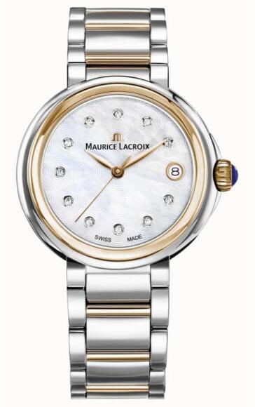 Maurice Lacroix Womens Fiaba FA1007-PVP13-170-1 Mother Of Pearl Dial Two Tone Bracelet fake watches